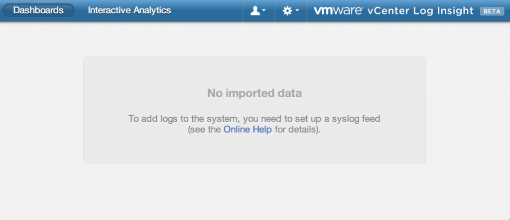 log-insight-config-no-data