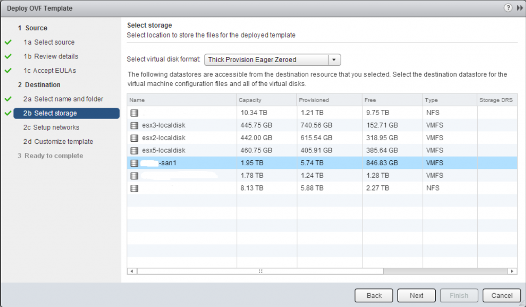 log-insight-select-storage