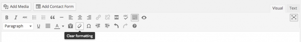 wordpress-clear-formatting