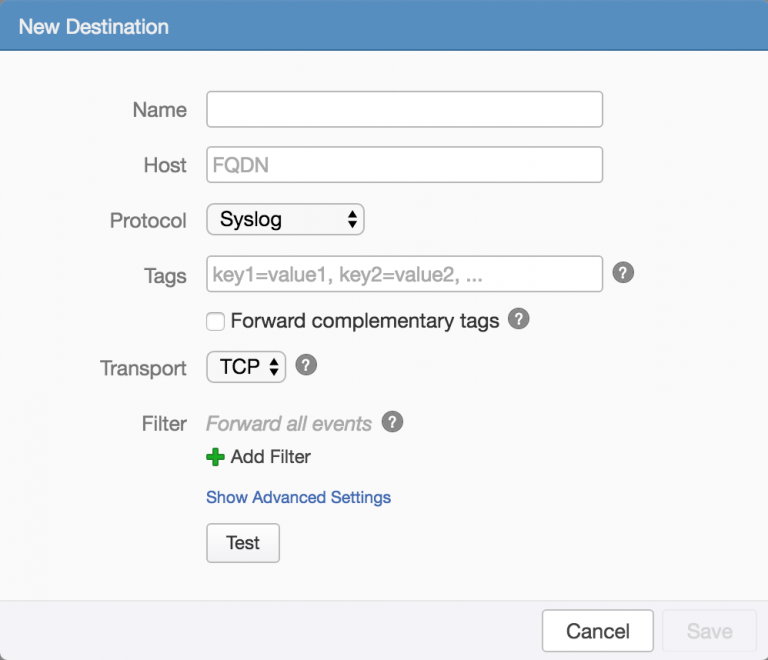 Log Insight 3.6: Syslog Event Forwarder Tags - SFlanders